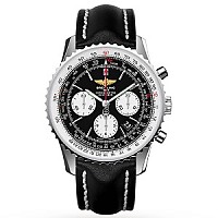 [스페셜오더]BREITLING-브라이틀링 내비타이머 크로노그래프 GMT 스틸 블랙 46mm